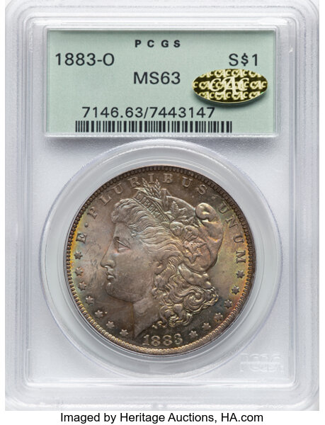 1883-O $1  Buffed Reverse, Die Break, VAM-1C3 MS thumbnail 5