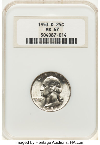 1953-D/D 25c D/Inverted D, FS-501 MS thumbnail 2