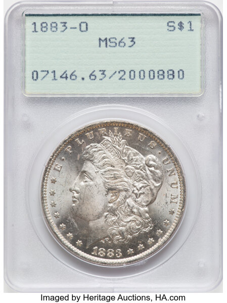 1883-O $1  Buffed Reverse, Die Break, VAM-1C3 MS thumbnail 4