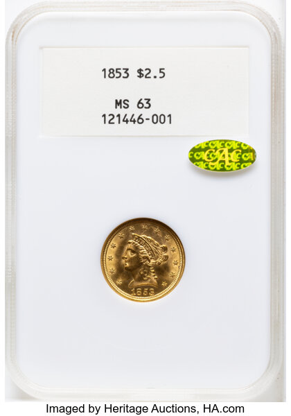 1853 $2 1/2 MS thumbnail 3