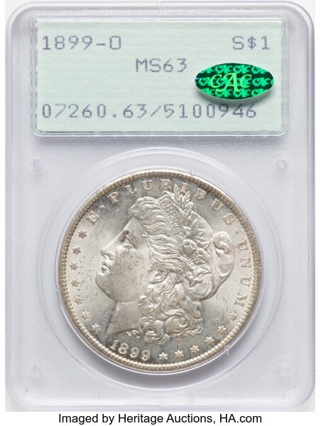 1899-O $1  Doubled 1, Die Breaks Reverse, VAM-11A MS thumbnail 8