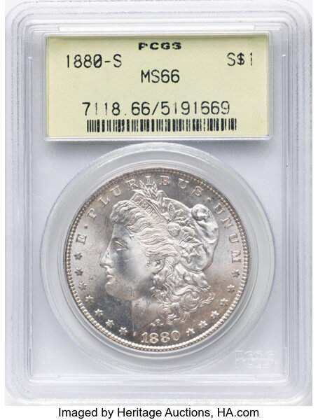 Image for 1880-S $1 MS66