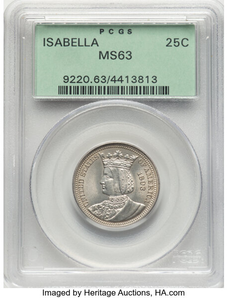 1893 25c Isabella MS thumbnail 4