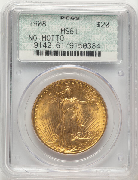 1908 $20  No Motto MS thumbnail 4