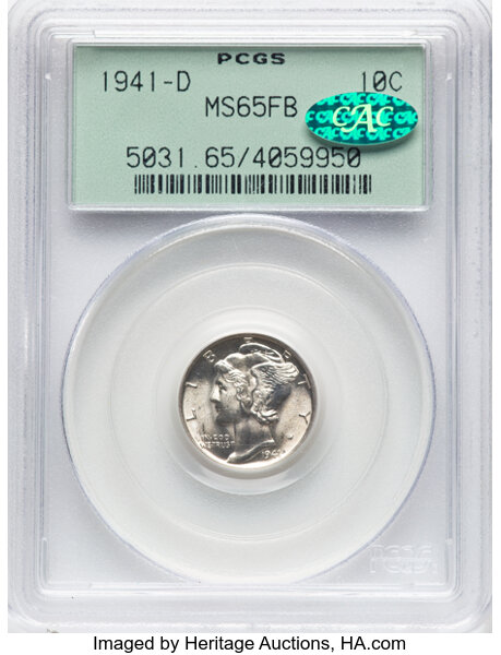 1941-D 10c MS FB thumbnail 3