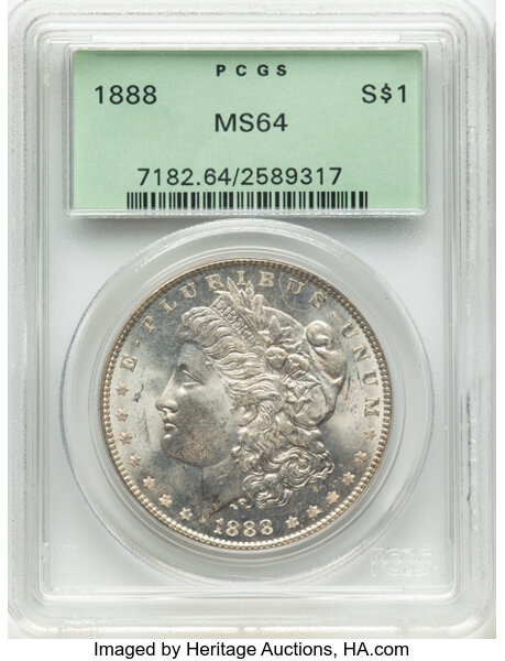1888 $1  Die Gouges State 2, VAM-7A1 MS thumbnail 9