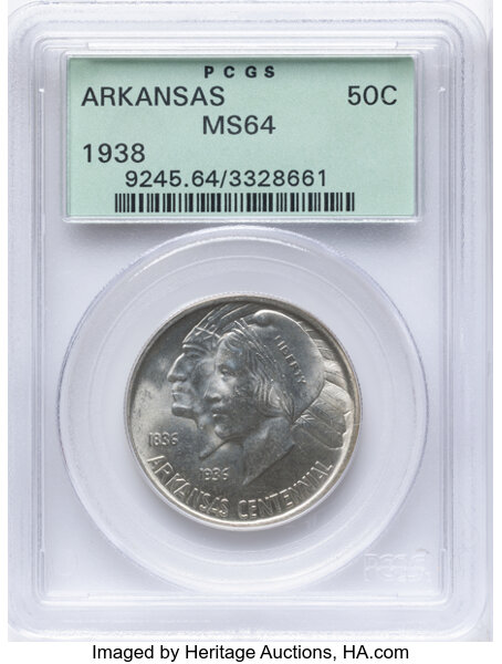 1938 50c Arkansas MS thumbnail 4