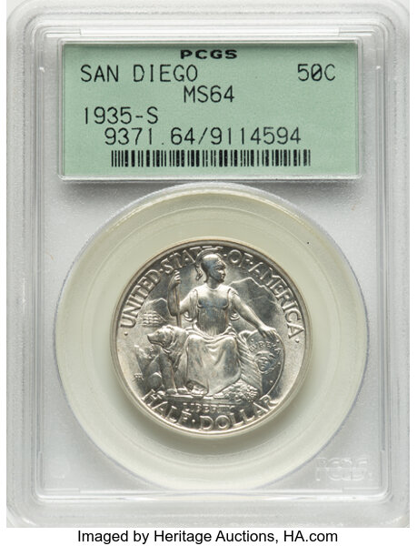 1935-S 50c San Diego Expo MS thumbnail 3