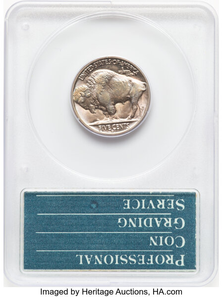 1938-D 5c Buffalo MS65 CAC thumbnail 2