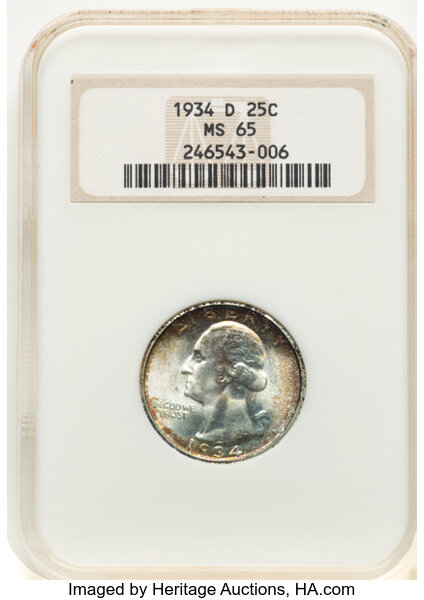 1934-D 25c MS thumbnail 7