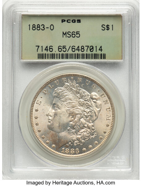 1883-O $1  Buffed Reverse, Die Break, VAM-1C3 MS thumbnail 6