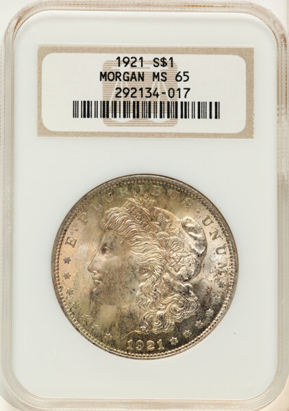 1921 $1  Morgan, Meteor Die Gouges, VAM-3i MS thumbnail 3