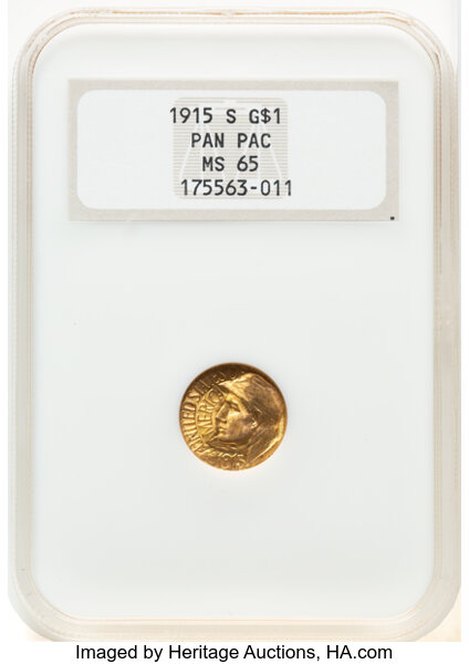 1915-S G$1 Panama-Pacific Expo MS thumbnail 4