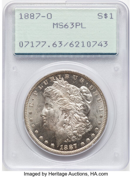1887-O $1  Double 1, Triple 7, VAM-2  MS PL thumbnail 2