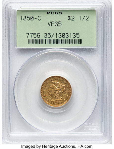 1850-C $2 1/2 MS thumbnail 3