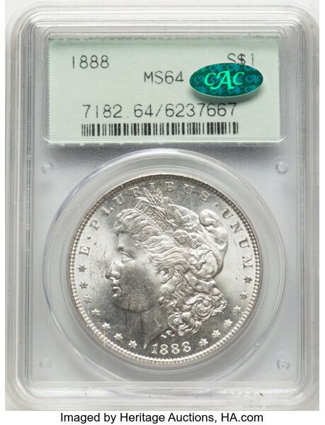 1888 $1  Die Gouges State 2, VAM-7A1 MS thumbnail 5