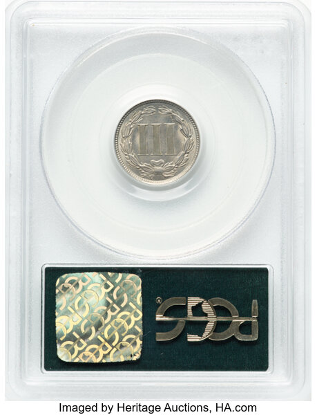 1865 3cN MS63 thumbnail 2