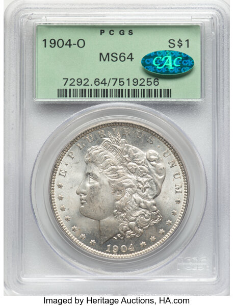 1904-O $1  Denticle Impressions Below Wing, VAM-12A MS thumbnail 2