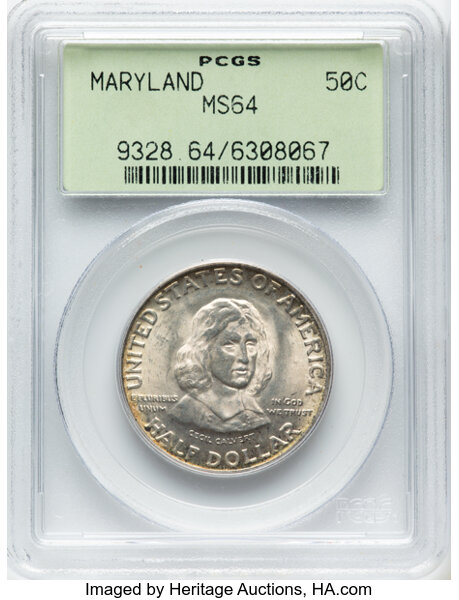 1934 50c Maryland MS thumbnail 3