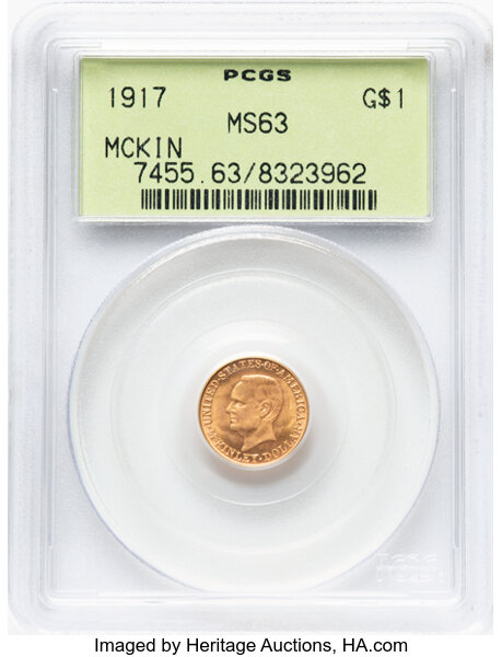 1917 G$1 McKinley Memorial MS thumbnail 5