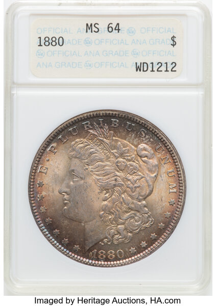1880 $1  Clashed Dies, VAM-24A MS thumbnail 3