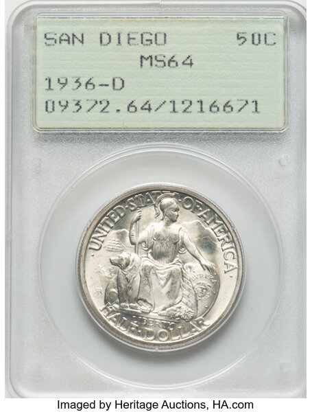 1936-D 50c San Diego Expo MS thumbnail 5