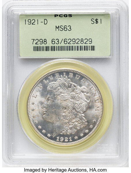 1921-D $1  MS thumbnail 5