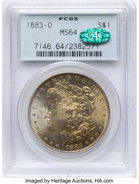1883-O $1  Buffed Reverse, Die Break, VAM-1C3 MS thumbnail 9