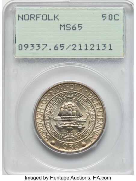 1936 50c Norfolk MS thumbnail 3