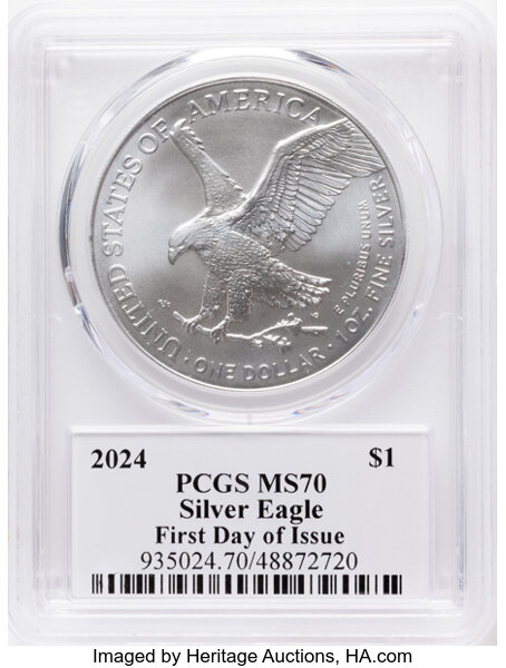 2024 $1  Silver Eagle MS63 thumbnail 4