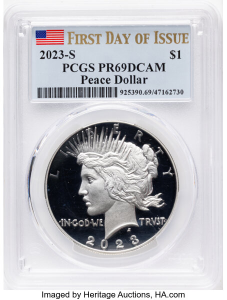 2023-S S$1  Peace PR DCAM PR64 DCAM thumbnail 3