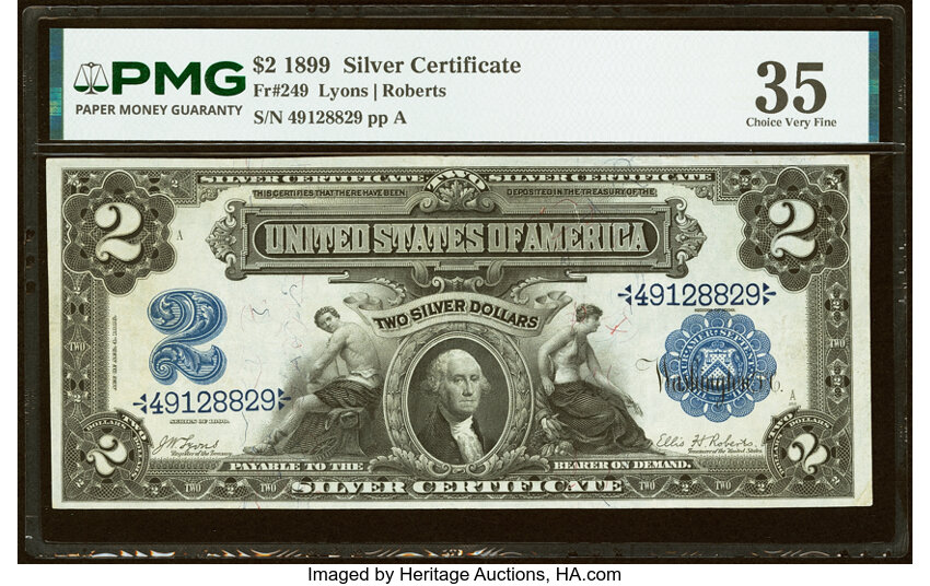1899 $2  (Fr. 249) thumbnail 2