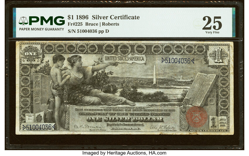 1896 $1  (Fr. 225) thumbnail 3