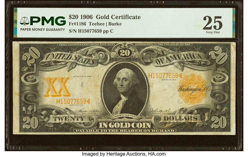 1906 $20  (Fr. 1186) thumbnail 3