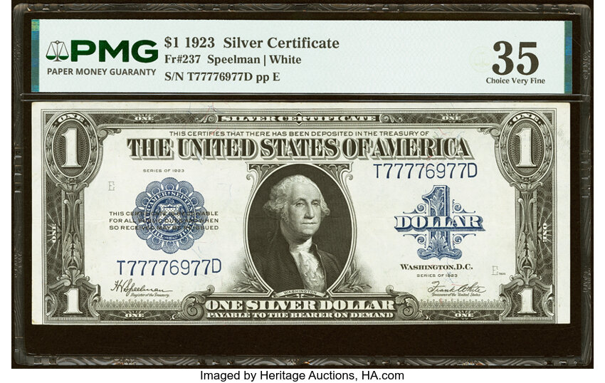 1923 $1  (Fr. 237) thumbnail 4