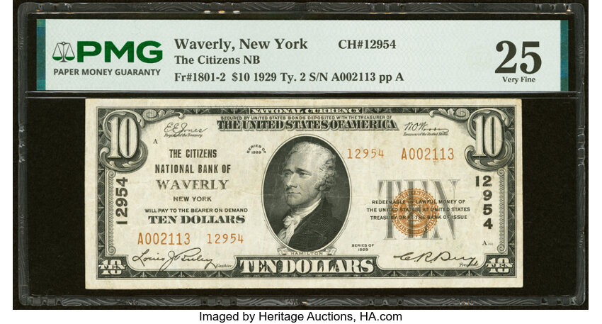 1929 $10  Type 2 (Fr. 1801-2) thumbnail 2