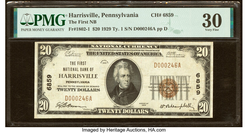 1929 $20  Type 1 (Fr. 1802-1) thumbnail 4