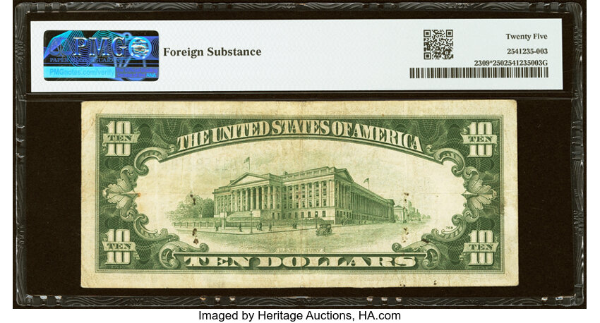 1934A $10  North Africa, Star Replacement (Fr. 2309*) thumbnail 16