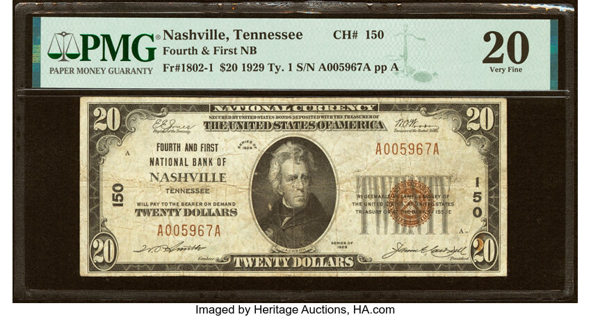 1929 $20  Type 1 (Fr. 1802-1) thumbnail 7