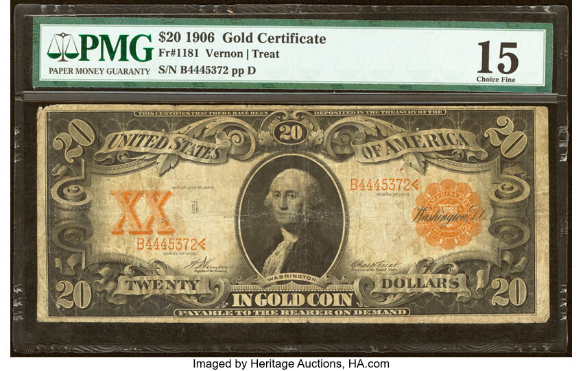 1906 $20  (Fr. 1181) thumbnail 2