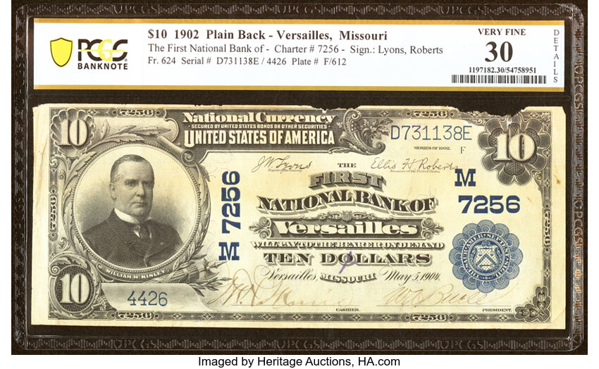 1902 $10  3rd Charter Period, 3rd Issue, Plain Back (Fr. 624) thumbnail 5