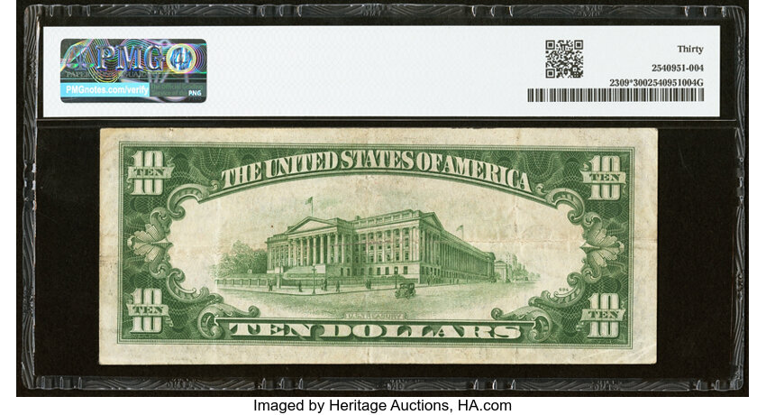 1934A $10  North Africa, Star Replacement (Fr. 2309*) thumbnail 15