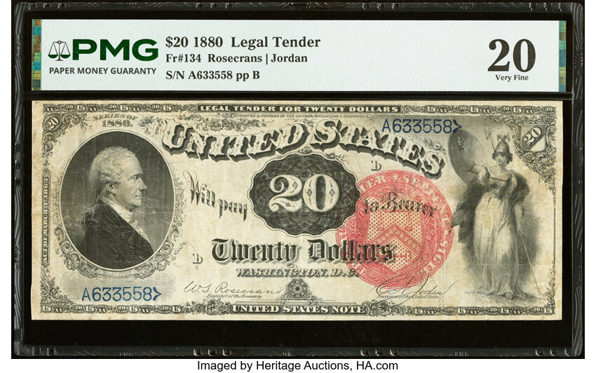 1880 $20  (Fr. 134) thumbnail 2