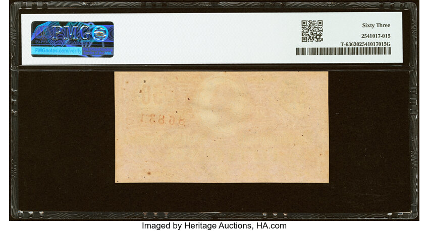 1863 50c April 6, 1863 (Fr. T63) thumbnail 12