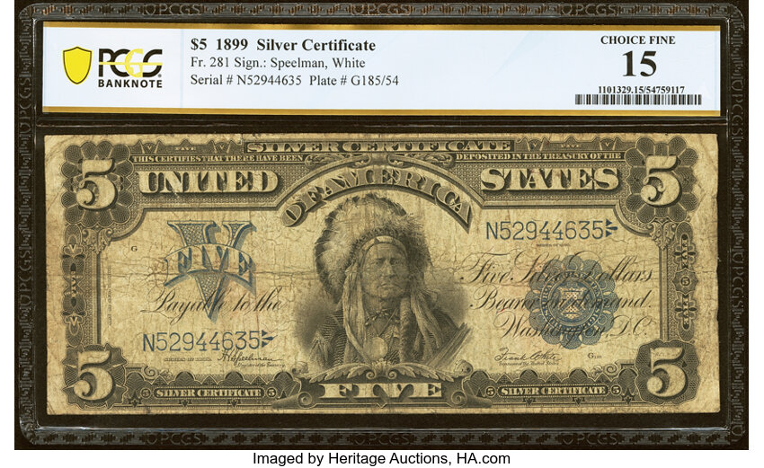 1899 $5  (Fr. 281) thumbnail 2