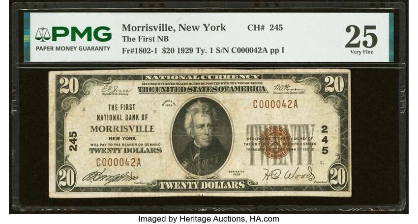 1929 $20  Type 1 (Fr. 1802-1) thumbnail 2