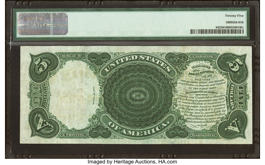 1907 $5  (Fr. 84) thumbnail 9