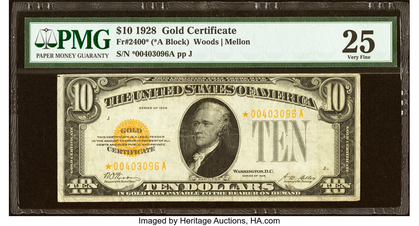 1928 $10  Star Replacement (Fr. 2400*) thumbnail 2