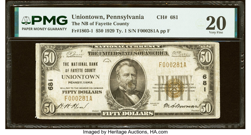 1929 $50  Type 1 (Fr. 1803-1) thumbnail 3