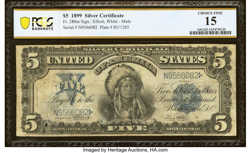 1899 $5  (Fr. 280) thumbnail 2